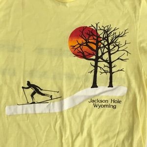 Vintage Jackson Hole Cross Country Skiing t shirt